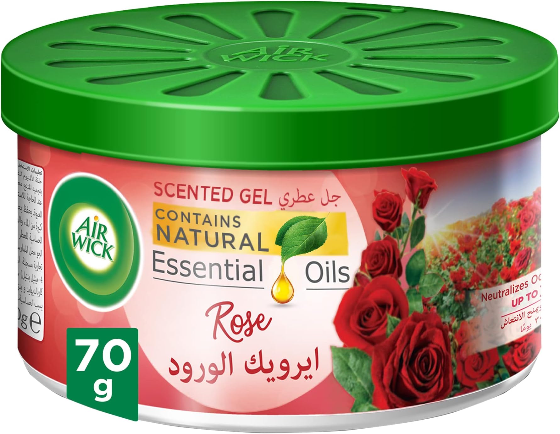 Air Freshener Scented Gel, Rose Scent, 70g