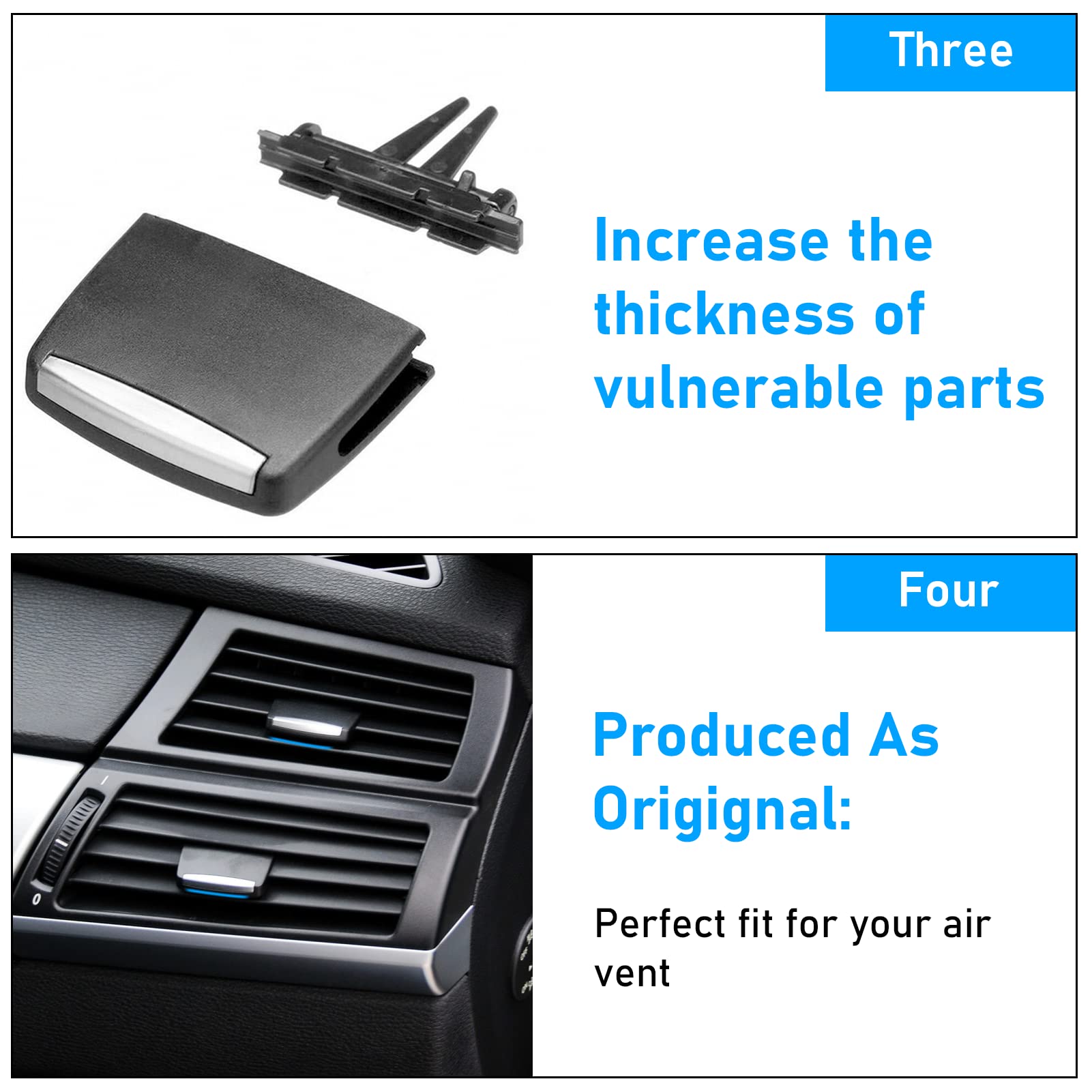 Clip Per Griglia Di Ventilazione Auto – Adatto Per BMW X5 E70 E X6 E71, Ricambio Uscita Aria