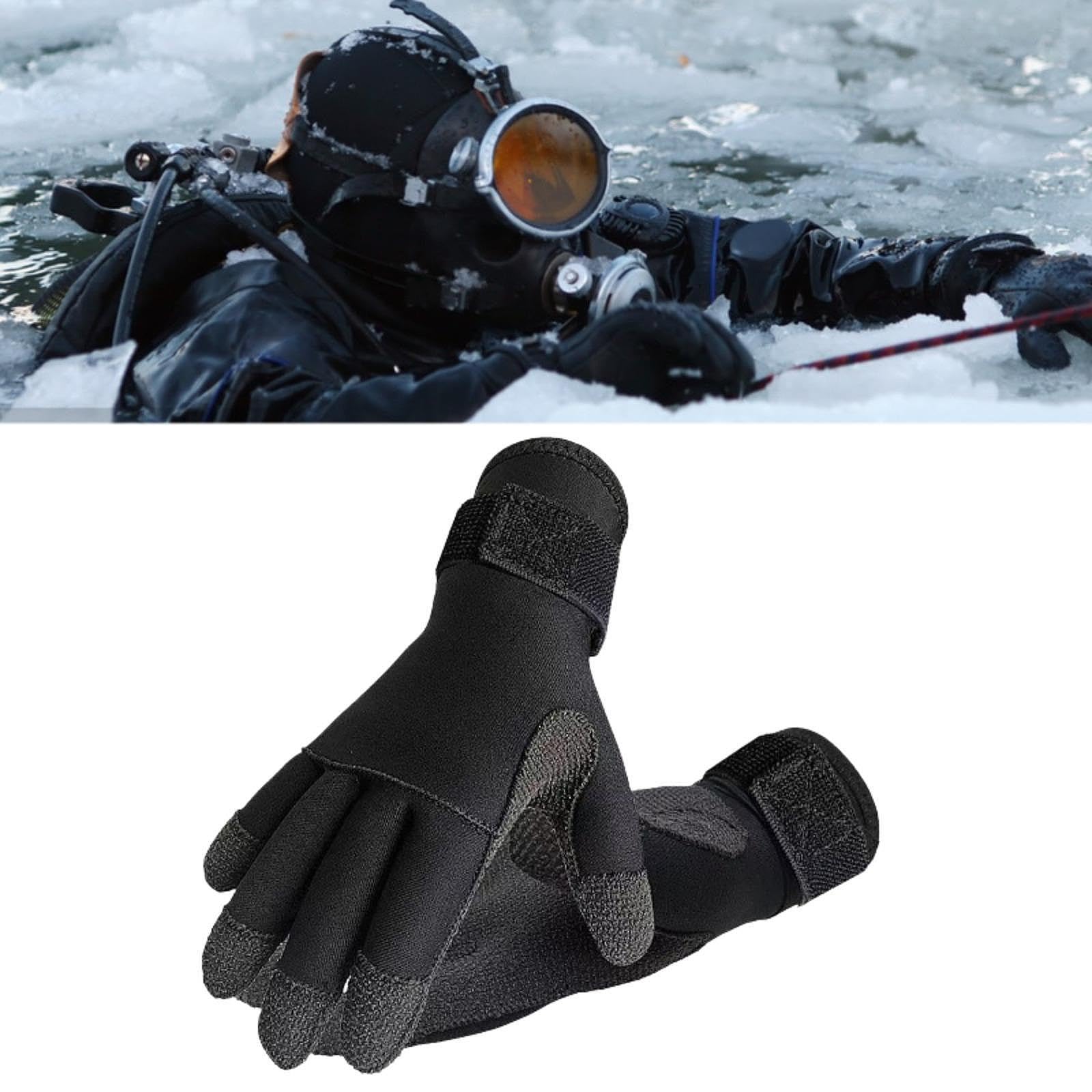Guantes de Buceo, Guantes de Natación, Equipo Antideslizante, Resistente Al Desgaste, Protección de Manos, Accesorios para Deportes Acuáticos, Cinco D
