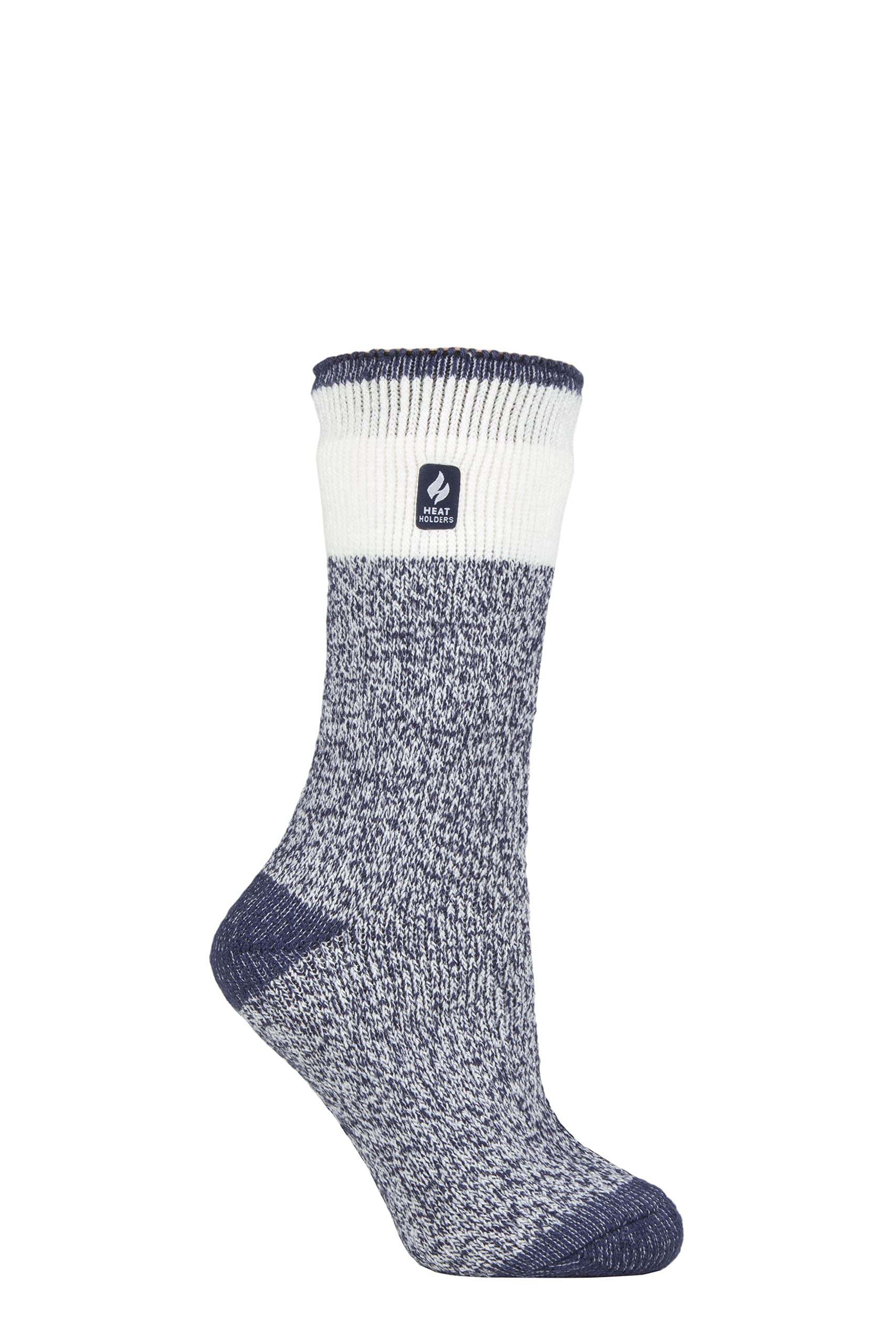 Ladies Original Snowdrop Twist Socks - Soft Navy