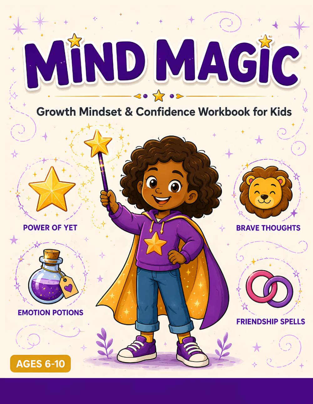 Mind Magic Growth Mindset Workbook for Kids Ages 6-10 – Fun Confidence Activities, Emotional Intelligence Exercises & Goal-Setting Prompts: Build ... Journal with Drawing Prompts, Progress