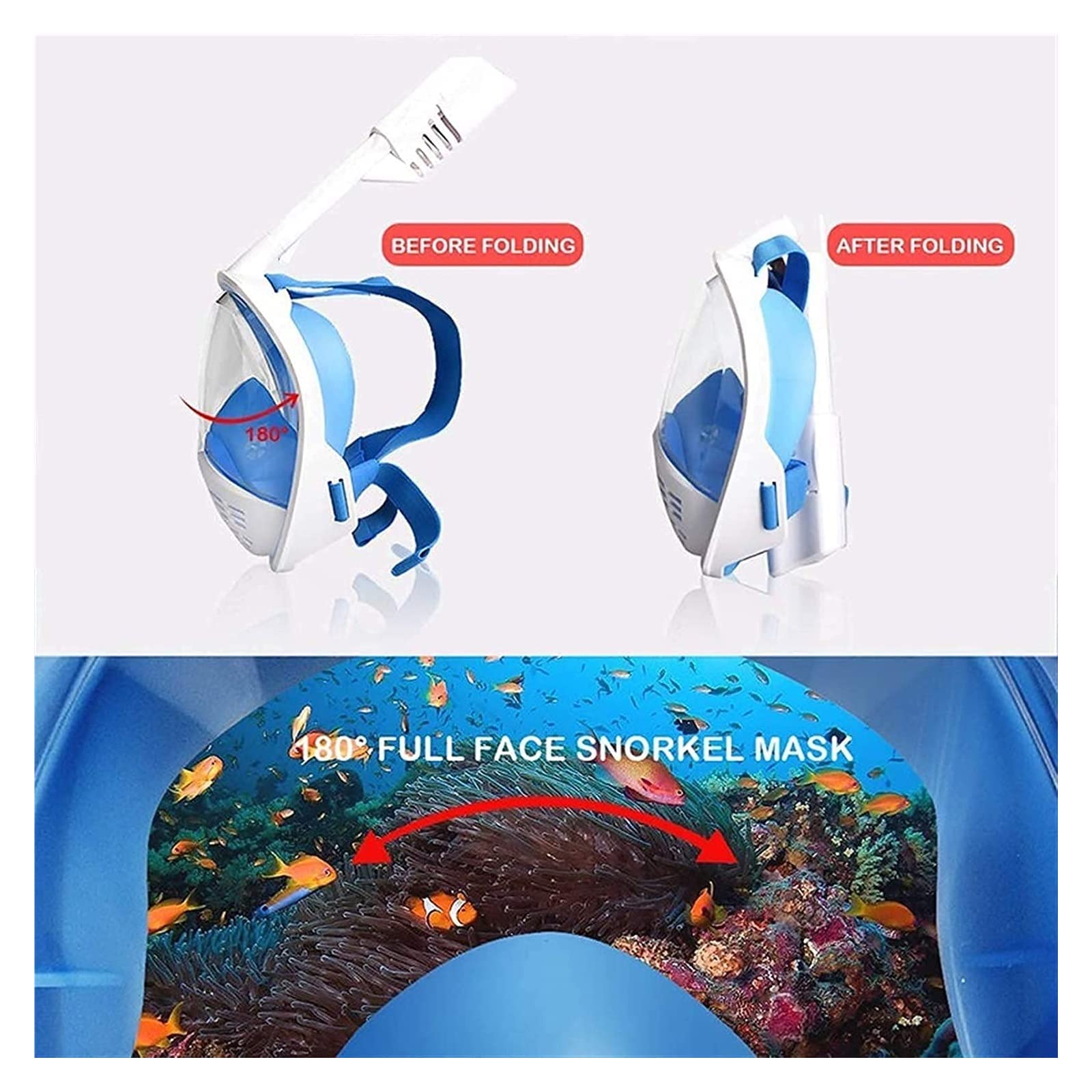 maschera da immersione, Maschera subacquea, maschera sicura, antiappannamento, integrale for snorkeling, nuoto, attrezzatura for immersioni, for donne e uomini