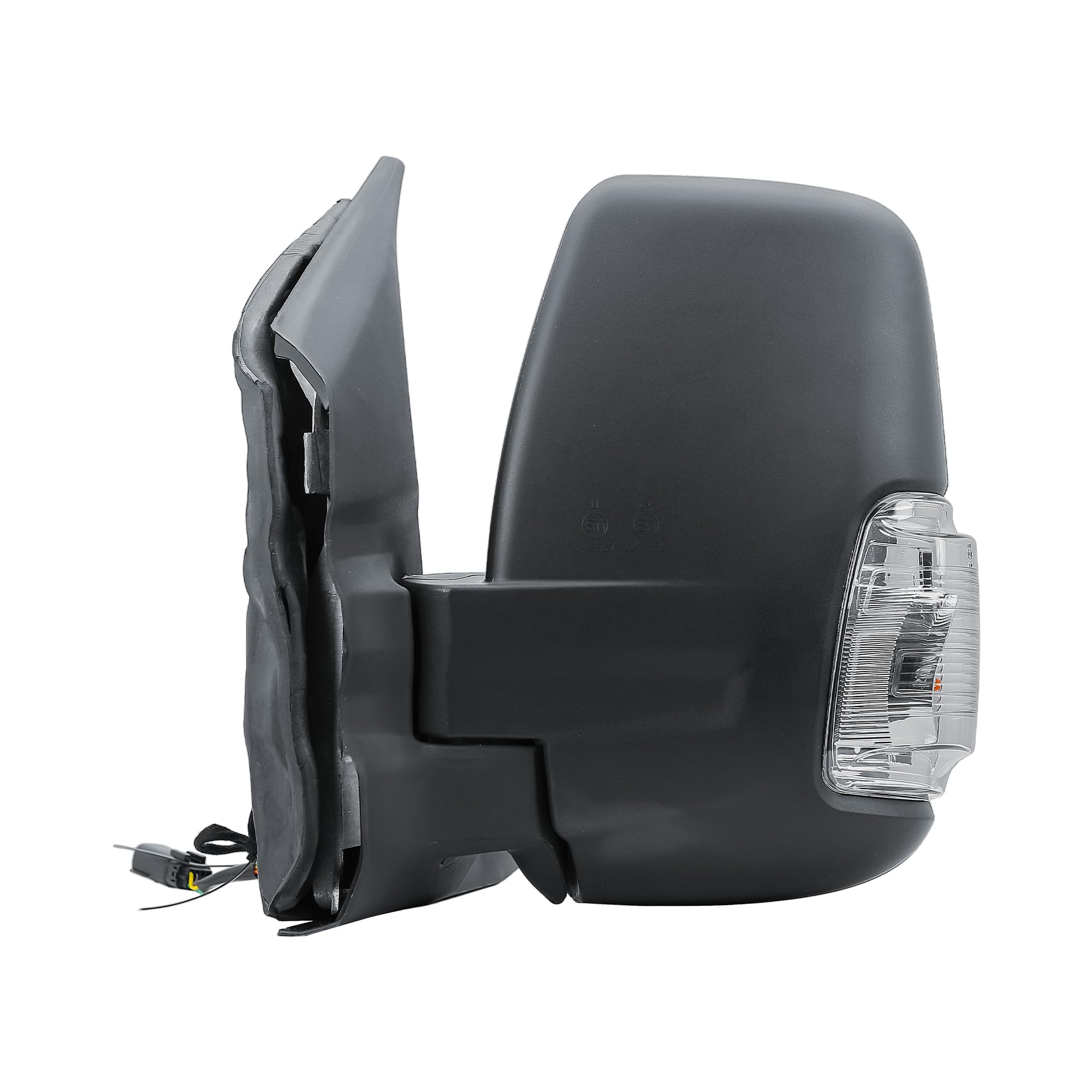 Specchietto retrovisore sinistro manuale non riscaldato con lampeggiante per Ford Transit V363 2014-2024