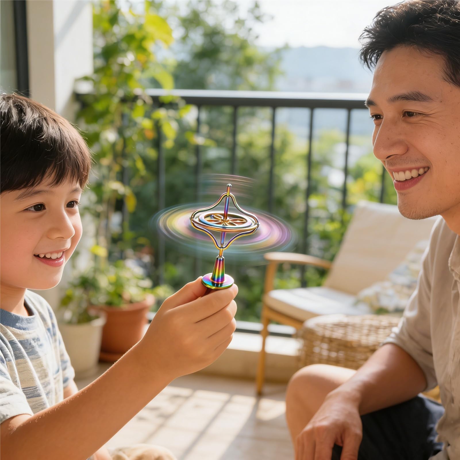 Gyroscope toupie Shienus Doigt Gyroscope Jouets Équilibre Spinner Métal Anti-gravité Gyroscope Coloré Spinning Décompression Jouet éducatif Cadeau pour enfants