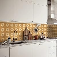 Vista 22 de Calcomanías de vinilo para azulejos de estilo bohemio para despegar y pegar, calcomanías autoadhesivas para azulejos de pared, calcomanías Acero