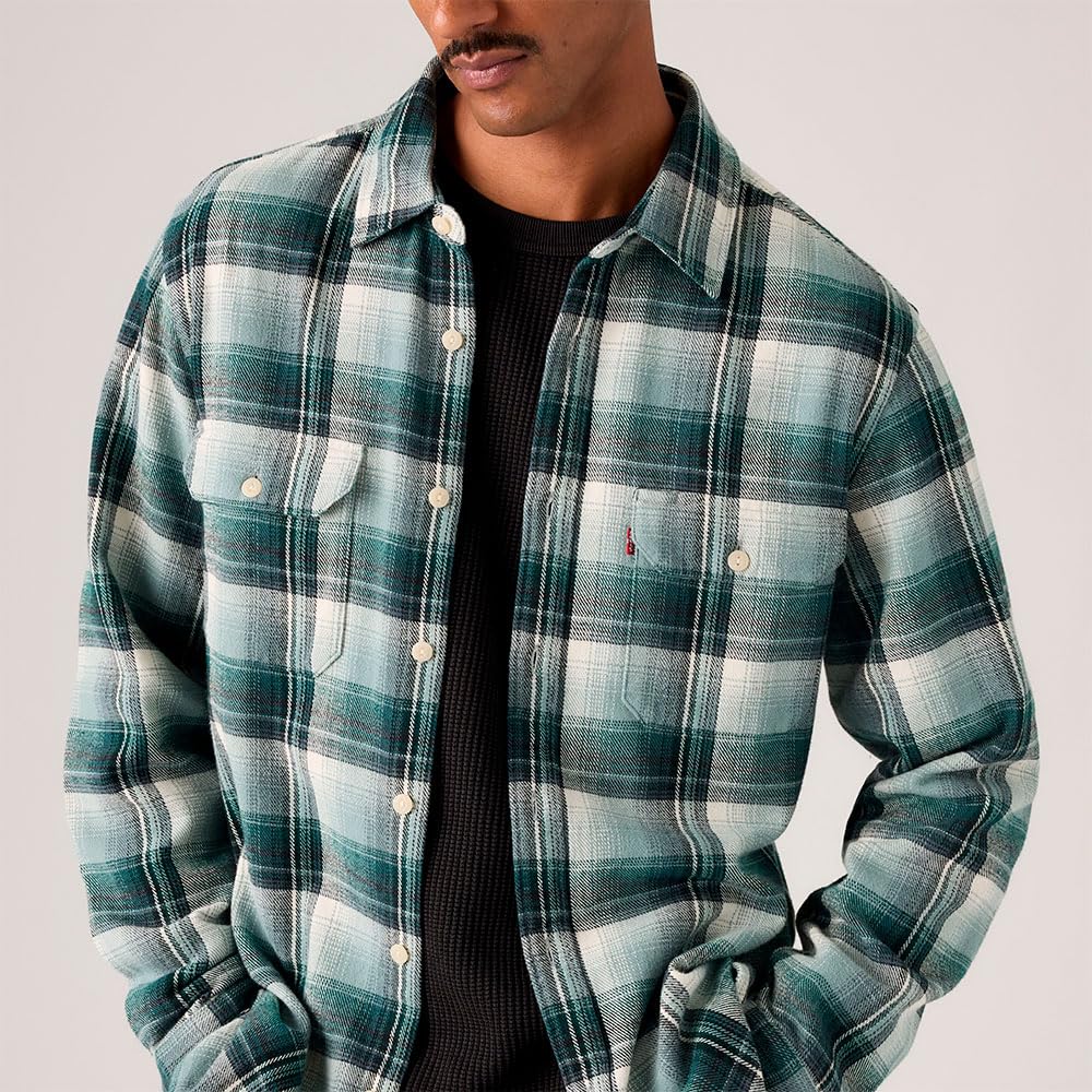 Levi's Herren Hemd mit Button-Down-Kragen Jackson Worker