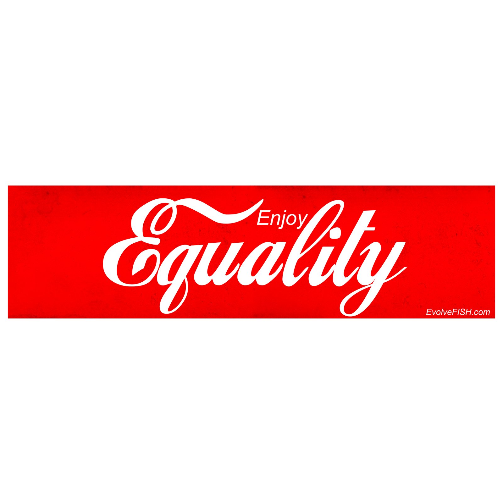 Pegatina Enjoy Equality para coche adhesivo de vinilo ideal para viajes y rutas urbanas