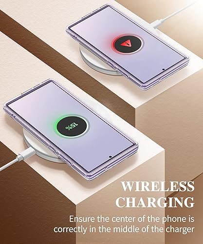 Miniatura 7 de GVIEWIN Funda para Samsung Galaxy S23 Ultra 5G de 6.8 pulgadas, protector de pantalla integrado + protector de lente de cámara 2 marcos frontales de