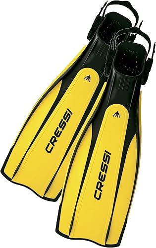Aletas de buceo con talón abierto Pro Light de Cressi, hechas en Italia