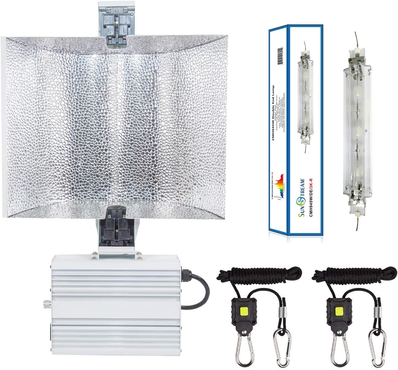 SunStream 945 Watt Ceramic Metal Halide CMH Double Ended Grow System with Bulb(945W CMH DE)