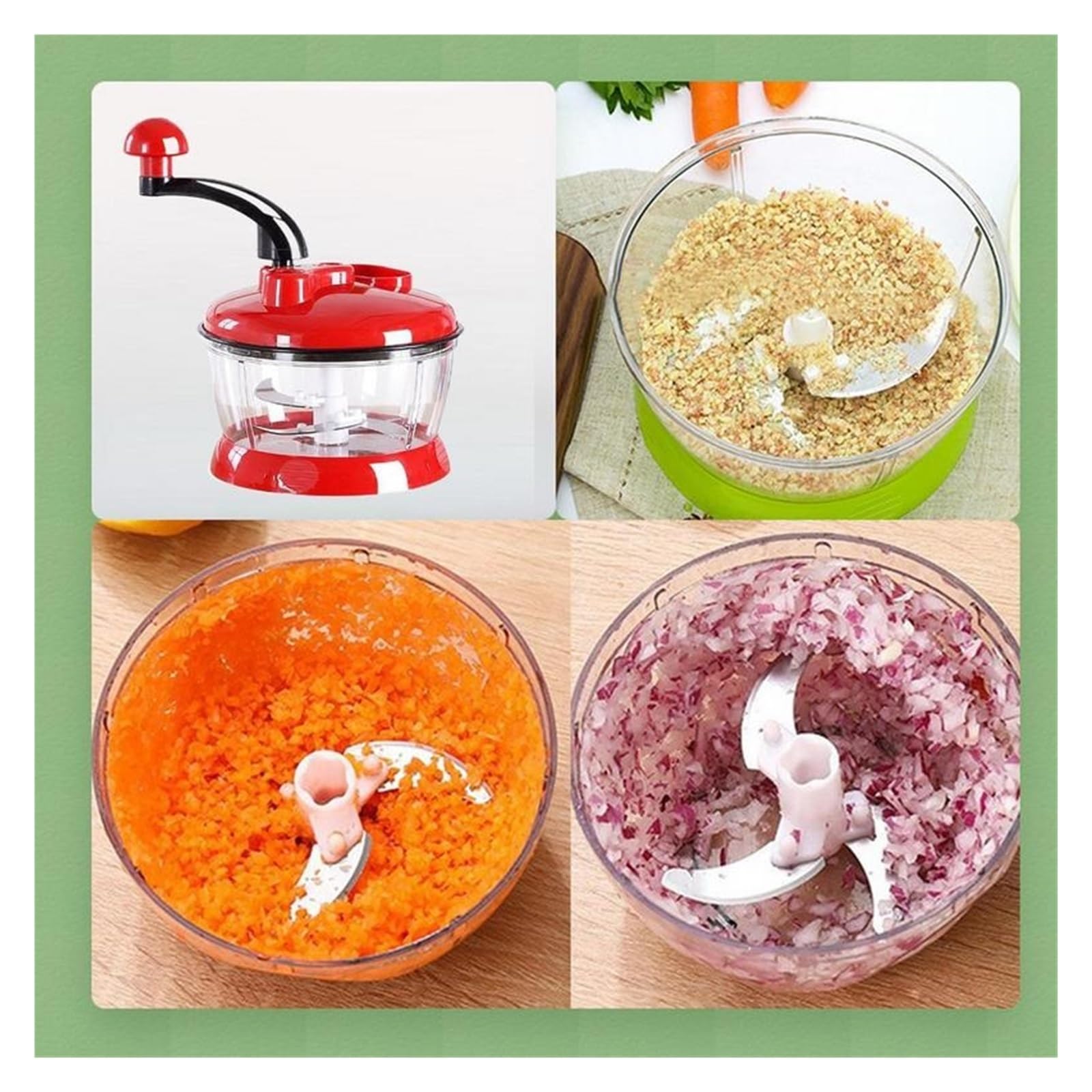 Robuster Zwiebelschneider mit großer Kapazität for Gemüsesalat, Knoblauchpresse, Zerkleinerer, kompatibel for Kochen in der Küche