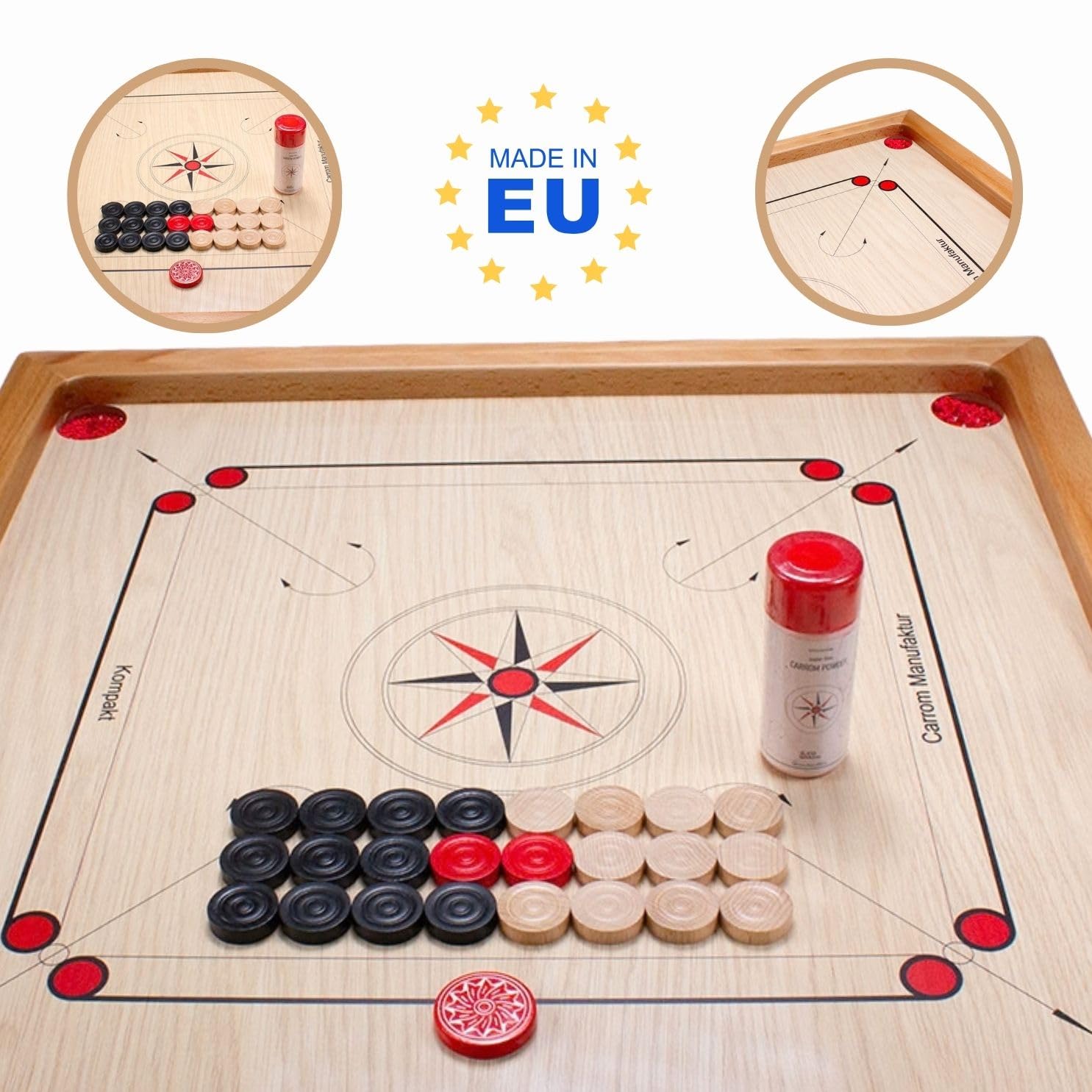 Carrom Manufaktur 4001 - Tavola compatta 66 con accessori, made in EU