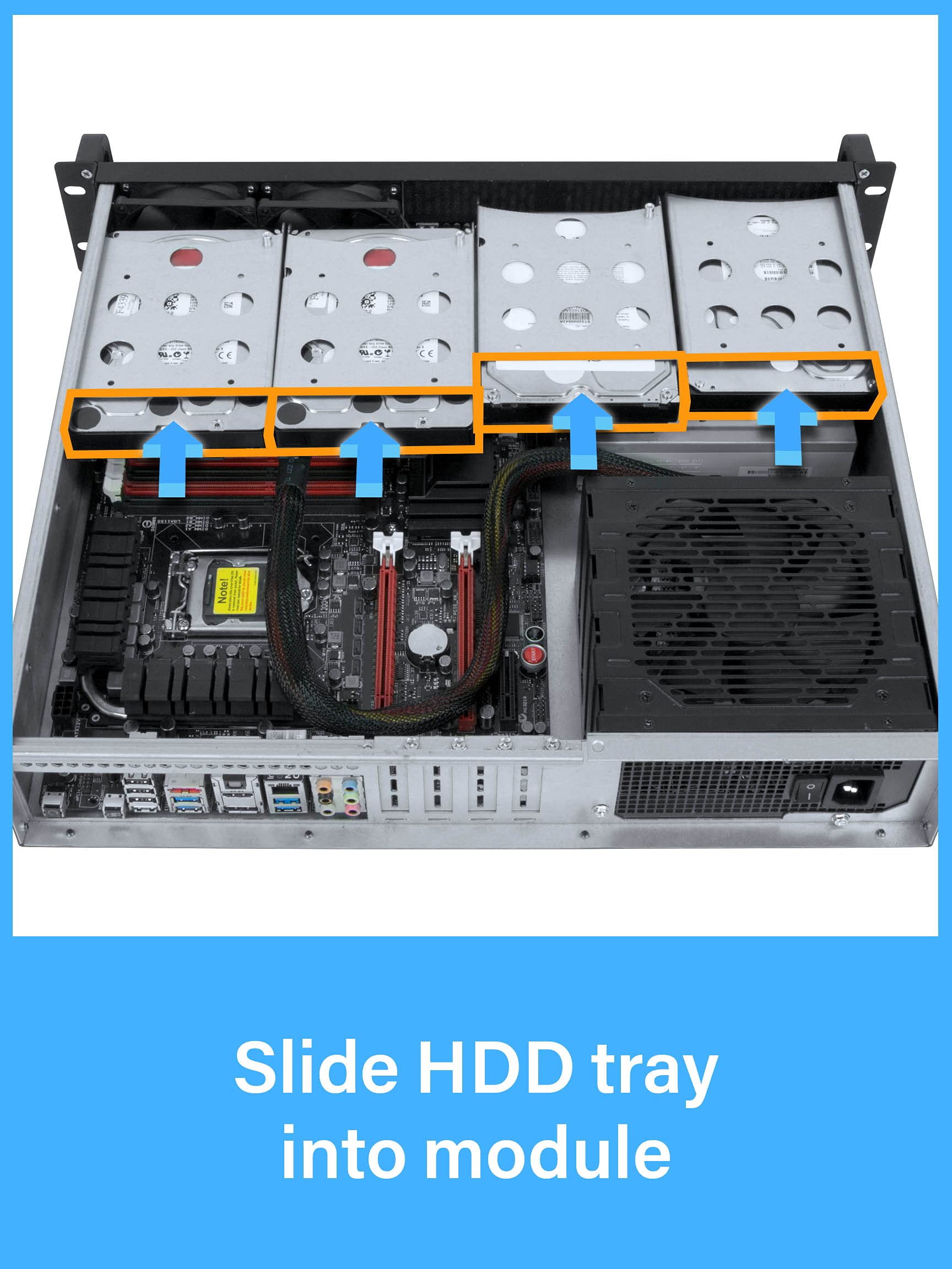 Rosewill 2U Server Chassis 5 Bay Server Case Support 4X 3.5 + 1x 5.25