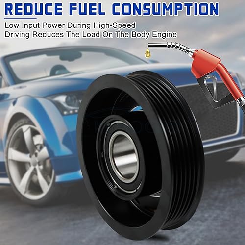 Miniatura 5 de Kit de embrague de compresor de CA 10S20F FS784550SR Compresor de aire acondicionado Embrague Kit de embrague de CA Reemplazo para Chevy Silverado