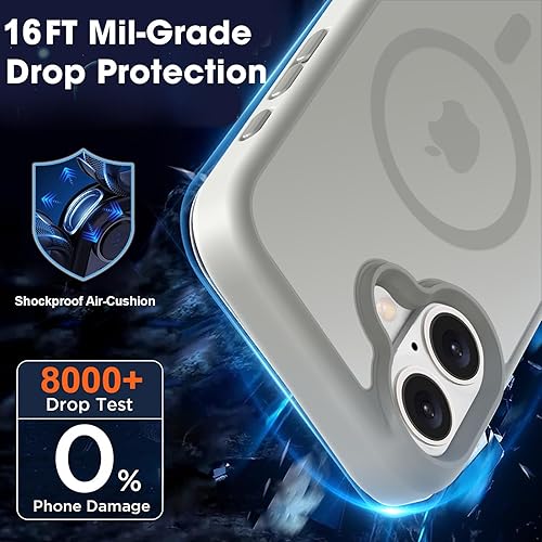 Vista 617 de MOCCA - Funda magnética resistente para iPhone 11 de 6.1 pulgadas, compatible con MagSafe, protector de pantalla de vidrio + protector de lente