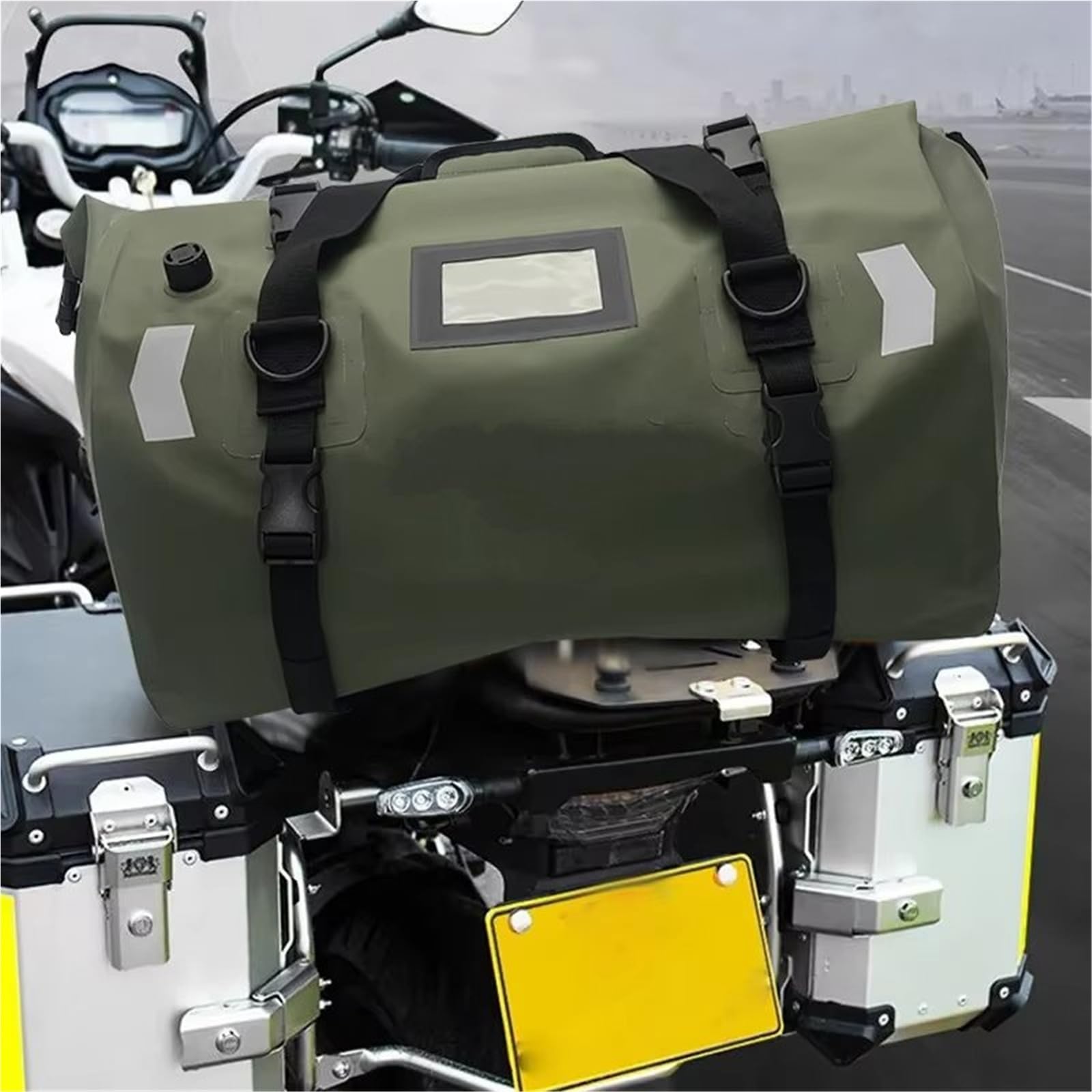 Moto Sacoche Selle Sacoche Arrière Étanche Pour Moto Sac De Voyage À Dos Pour Bagages Secs En Plein Air Selle Pour