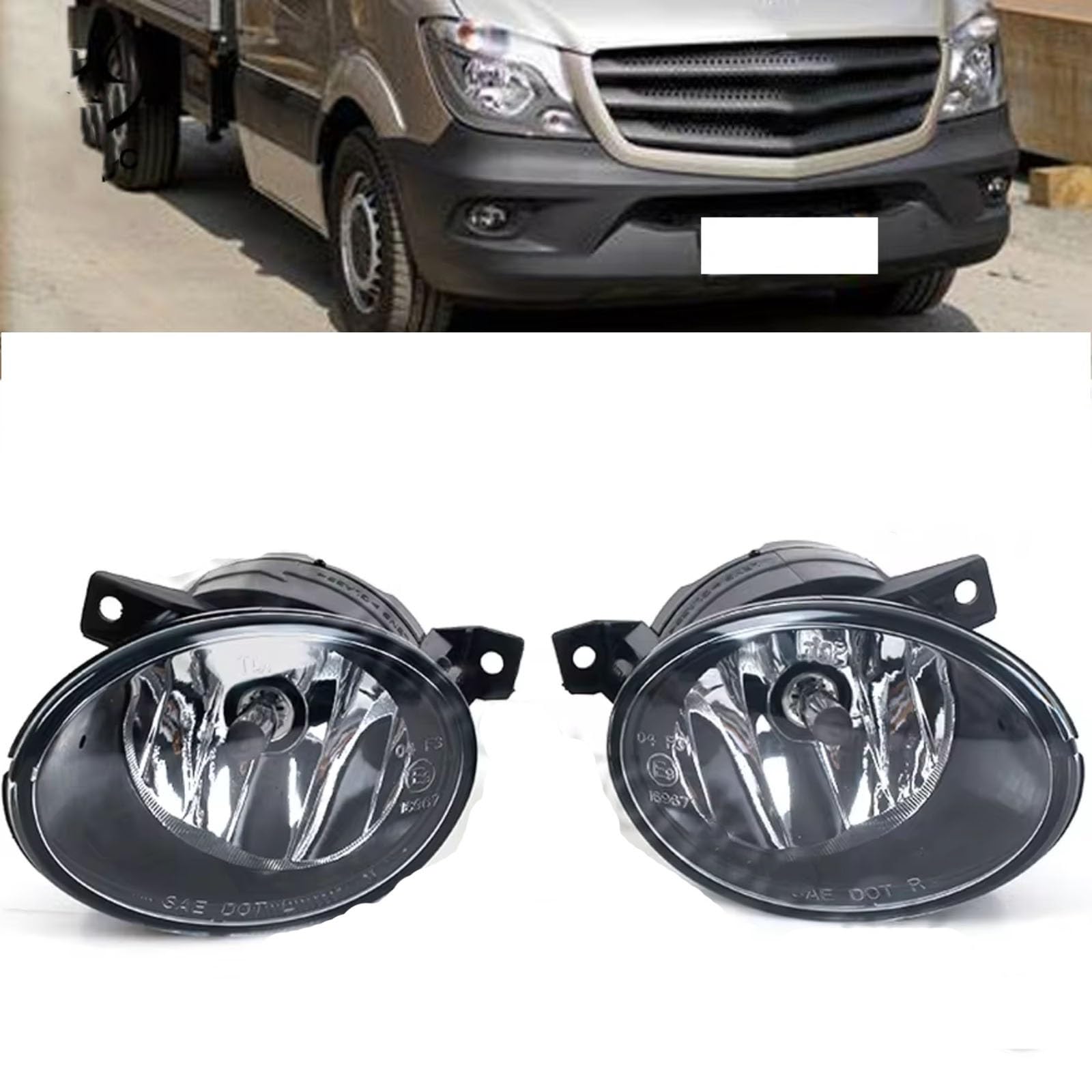 Gruppo ottico Compatibile Con Benz Per Sprinter Per Box 906 2006 2007 2008 2009 2010 2011 2012 Paraurti Anteriore Fendinebbia Con Luce Di Guida 9068203961
