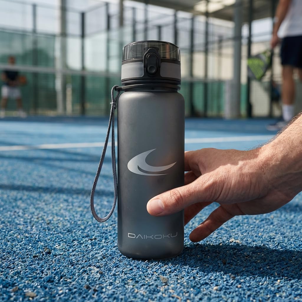 Sports Water Bottle 750 ML | BPA Free | Leak Proof | Ergonomic and Impact Resistant | Ideal for Sports and Outdoors | Grey | 750 ML