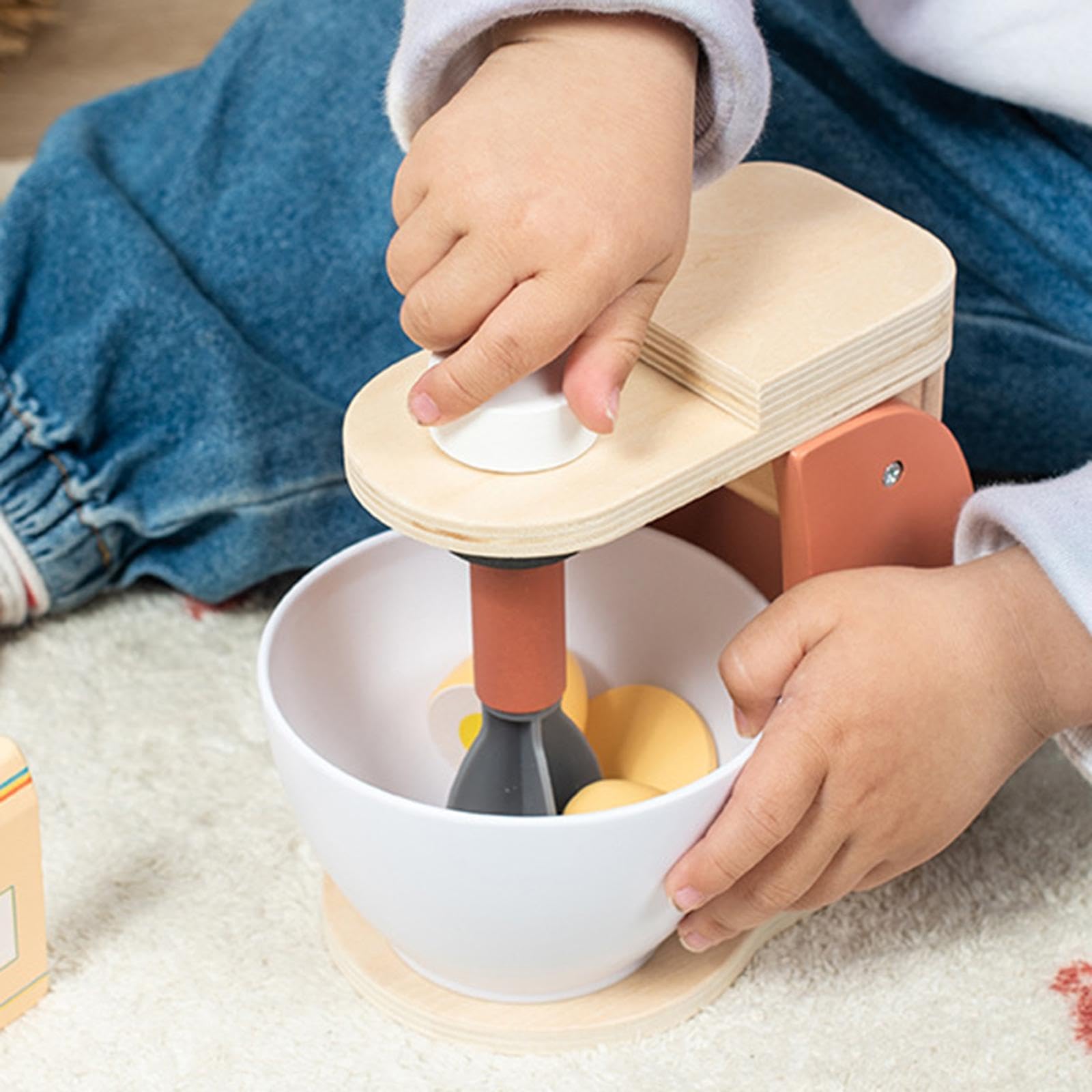 Giocattoli di Simulazione di Piccoli Elettrodomestici, Accessori da Cucina Giocattolo, Set di Giochi Educativi per La Casa delle Bambole, Miscelatore