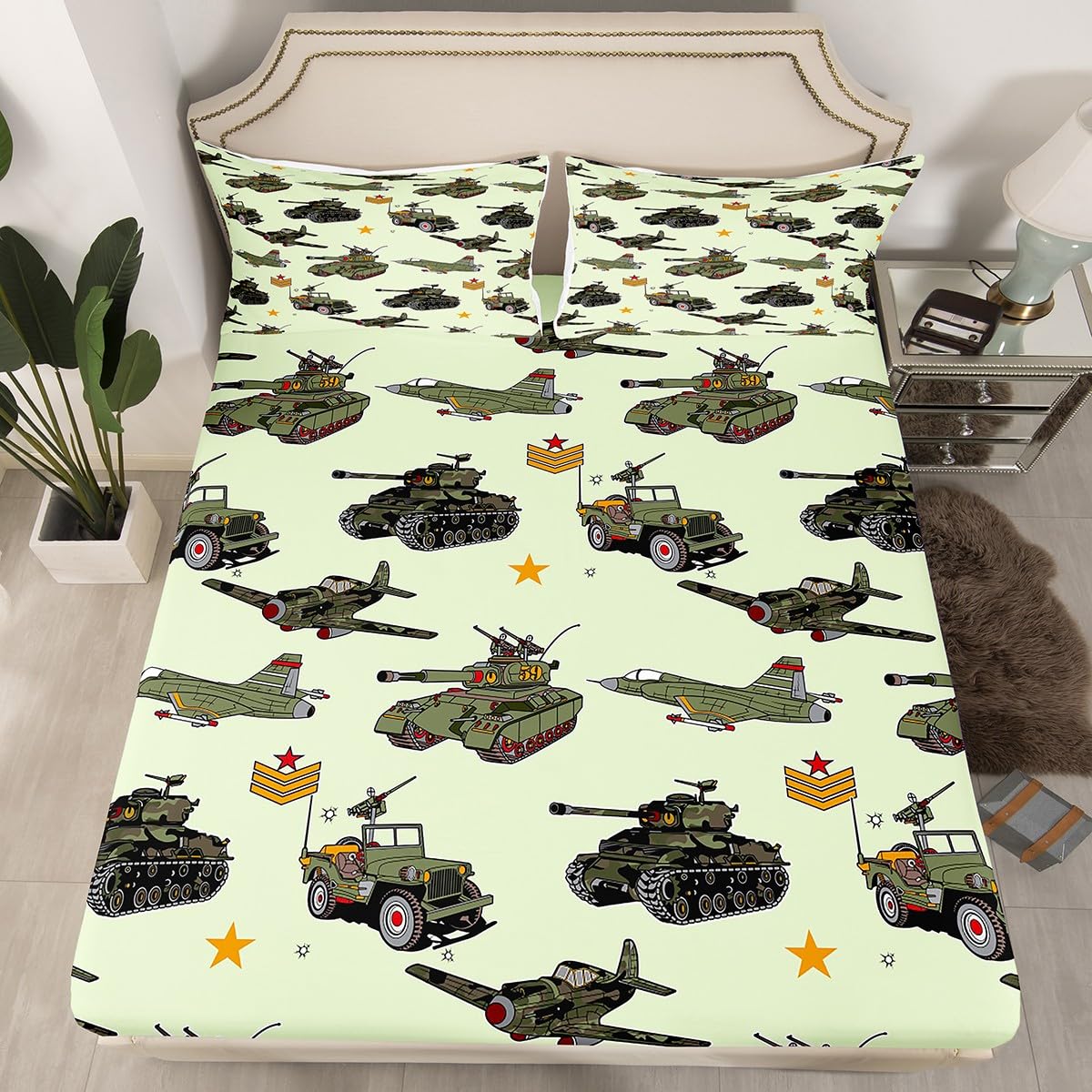 Manfei Cute Guinea Pig Kids Sheet King Size,Cartoon Animals