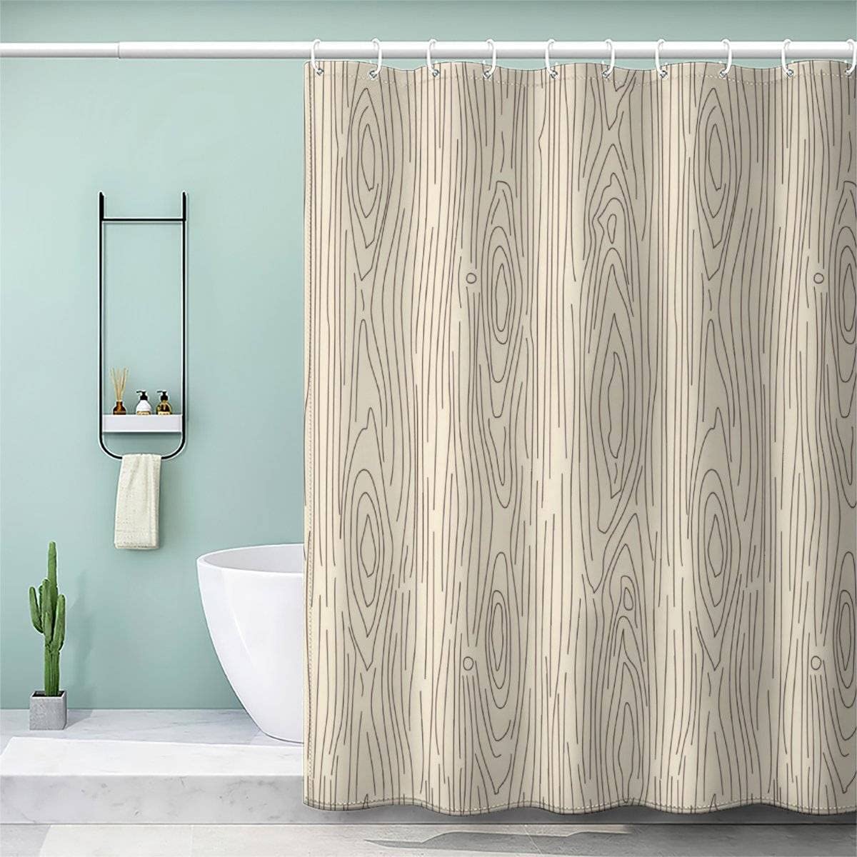 Art déco anti moisissure rideau de douche leste en tissu polyester