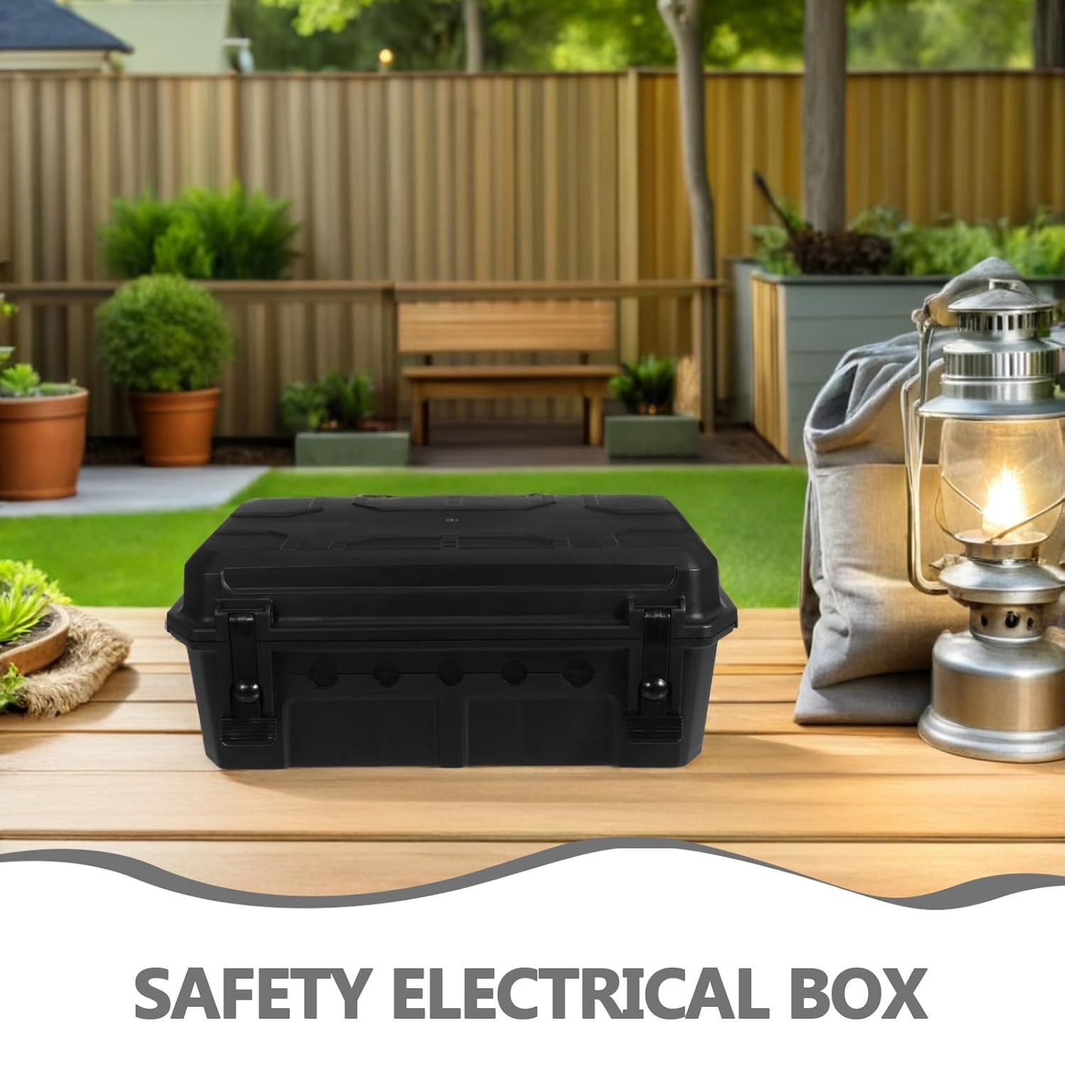 Ciieeo Waterproof Outdoor Electrical Box - Weatherproof Ip55 Cord Protector for Power Supply Garden Decor - Extension Cord Cover Weatherproof