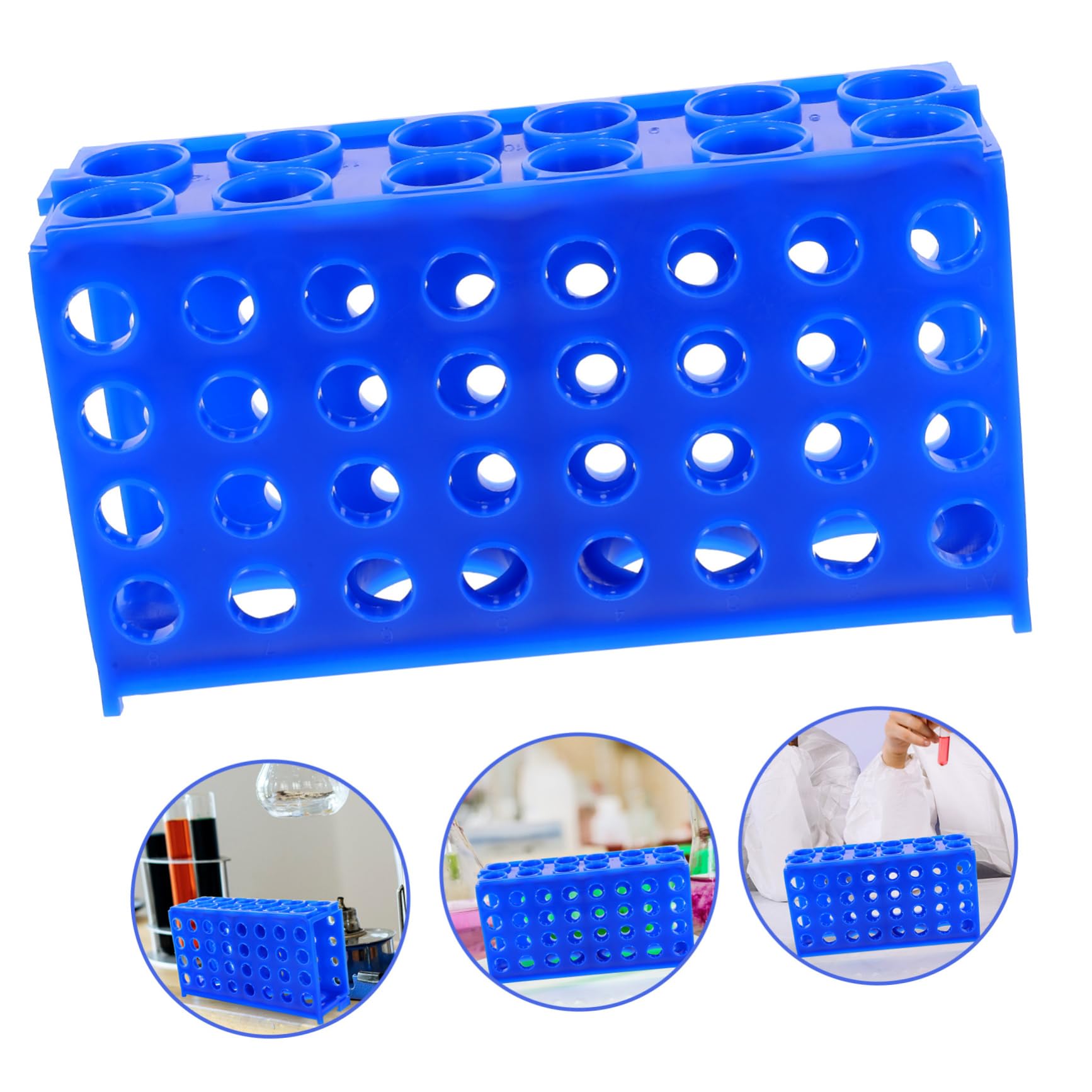 SOLUSTRE 5stücke Test Tubes Holder Wiederverwendbarer Probenröhrchenständer Stabiler Testtuben-organizer Für Laboranwendungen Vielseitig Einsetzbar Für Röhrchen Und