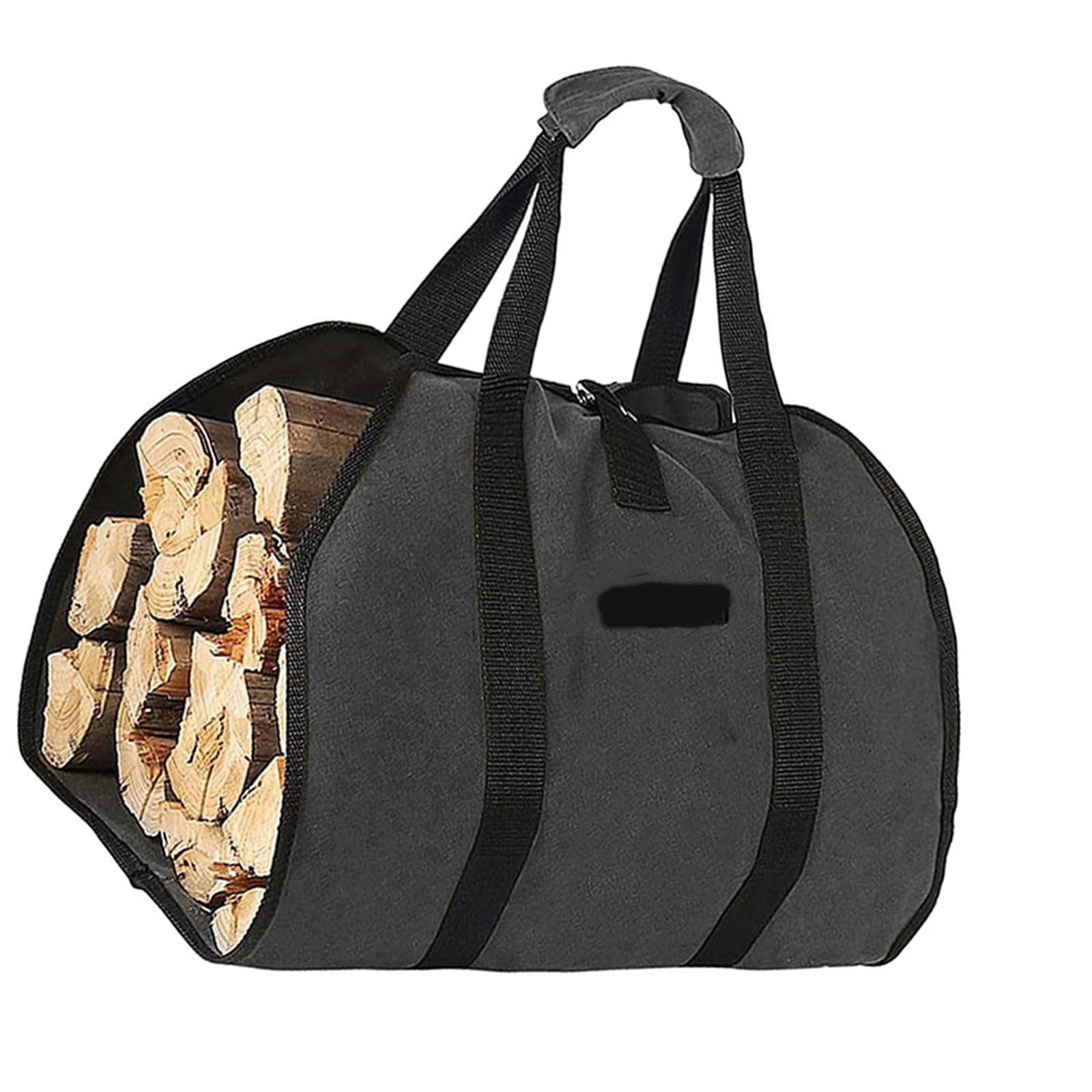 Lerpwige Spacious Outdoor Firewood Bag Waterproofed Oxfords Materials Reinforced Handle Easyly Clean Camping Gear Multipurpose Campfires Wood Organizers Bag