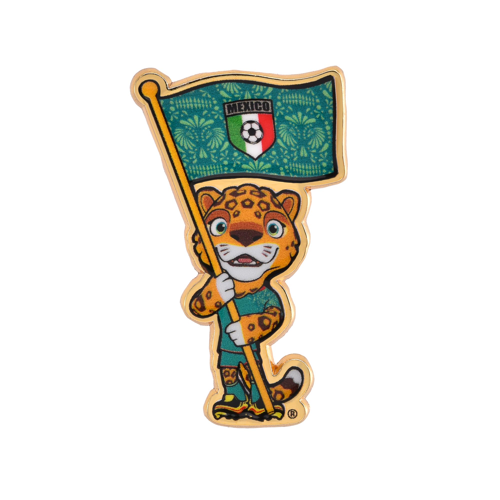Officially Authorized FIFA World Cup 2026 Mascots Selfie Host Nation Pin – 1.5 Inch Pin – Timeless Collector’s Item – Premium Zinc Alloy – Perfect for Clothing, Hats, Bags Zayu