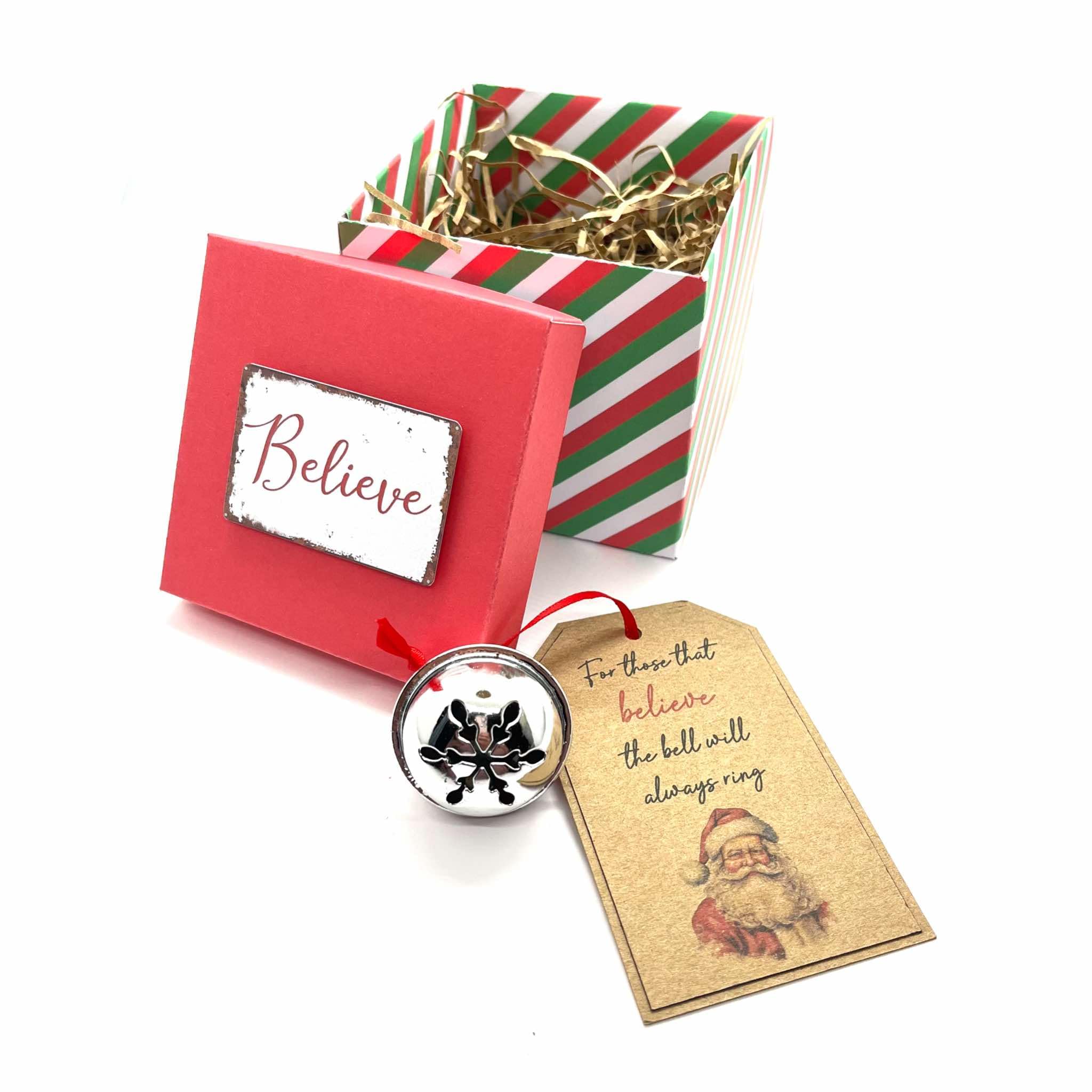 40mm Large Believe Bell Santa Magic Christmas Eve Box Polar Express Jingle Bell (With gift box)