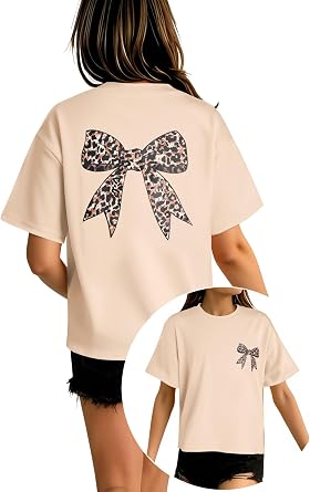 Girls Graphic Tees Short Sleeve T Shirts for Kids Ages 3-14 Years