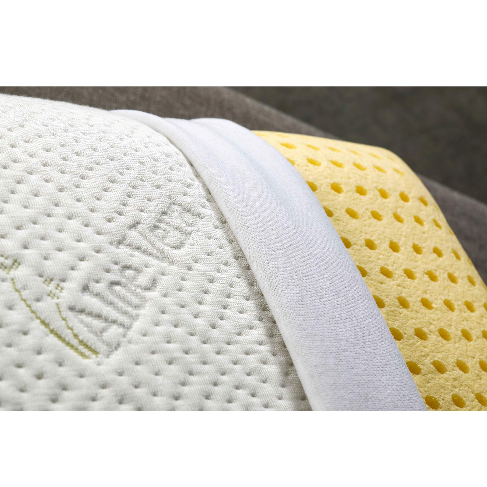 Evergreenweb - Pack de 2 almohadas para cama 40x70, altas 18 cm con tejido Aloe Vera, Relleno 100% de espuma viscoelástica