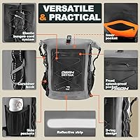 Vista 3 de Waterproof Backpack Dry Bag 35L/55L/85L – Heavy Duty Roll-Top Hiking Backpack for Travel, Kayaking, Boating, Camping, Rafting and Fishing