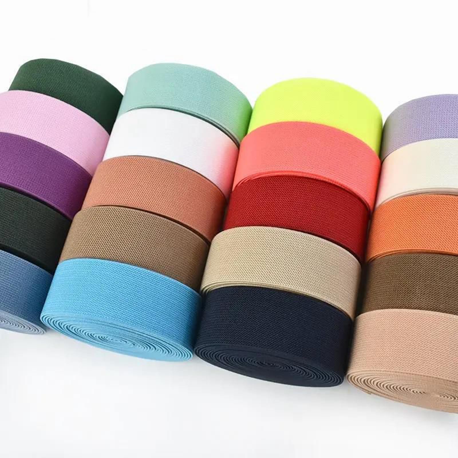 Fasce Elastiche Larghe e Piatte 5 Metri di fettuccia di Nylon Colorata da 10 a 50 mm, for Abbigliamento, Accessori for Cucire Fai da Te, Rosso, 10 mm(Green,10mm)