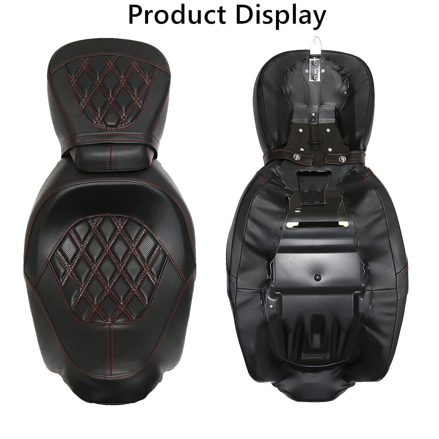 LowProfile Seats Rider Passenger Pillion Leather Seat for Harley 2009