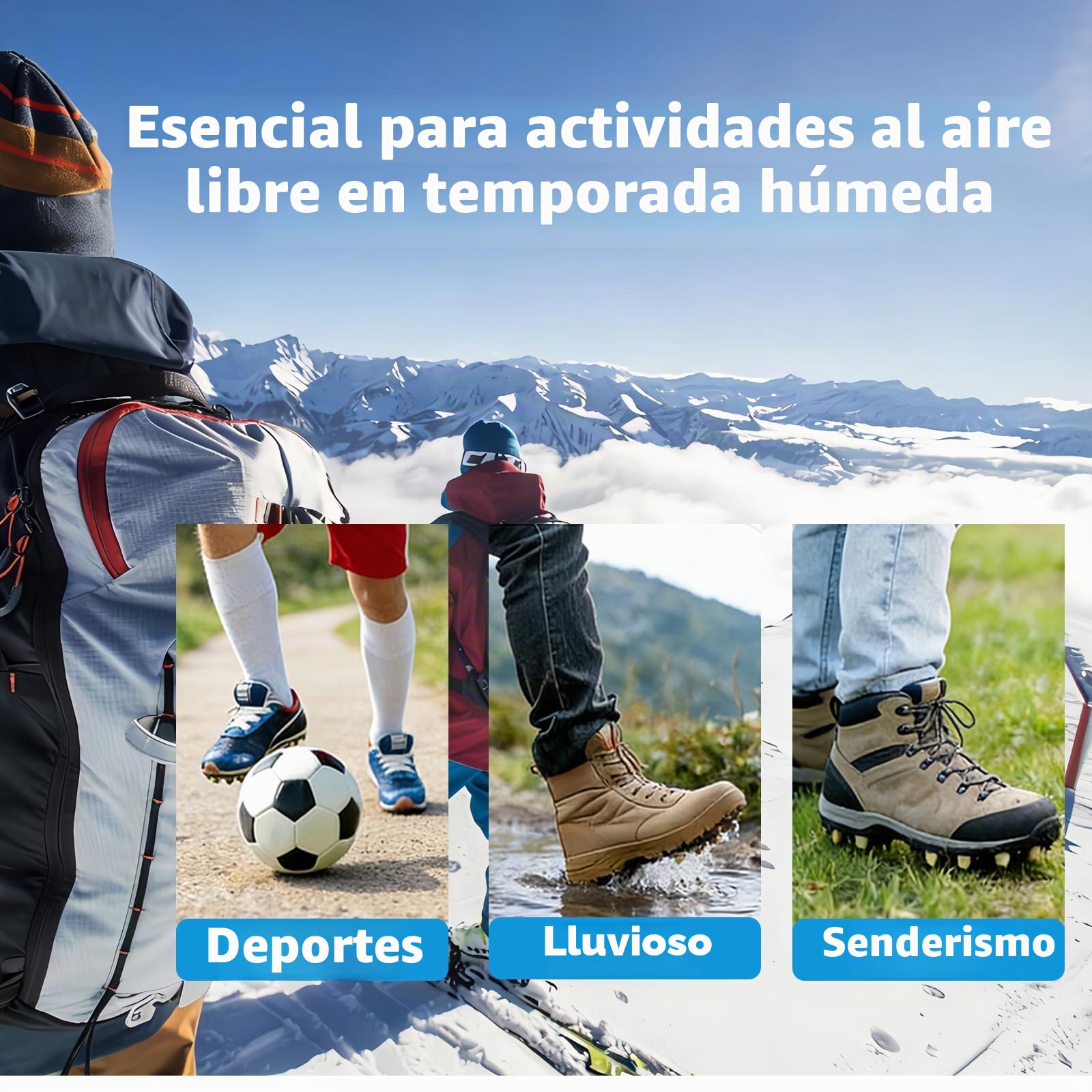 Secador de Zapatos Eléctrico, Calentadores de Zapatos y Botas, Deshumidificar Zapatos & Eliminar Olores, Apagado Automático Temporizado (UE Enchufe)