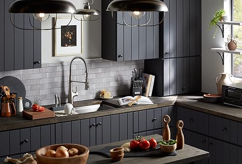 Miniatura 5 de Kohler K-28876-NA Kohler K-28876 - Fregadero de cocina de acero inoxidable templado de 32 pulgadas con colador y tabla de cortar