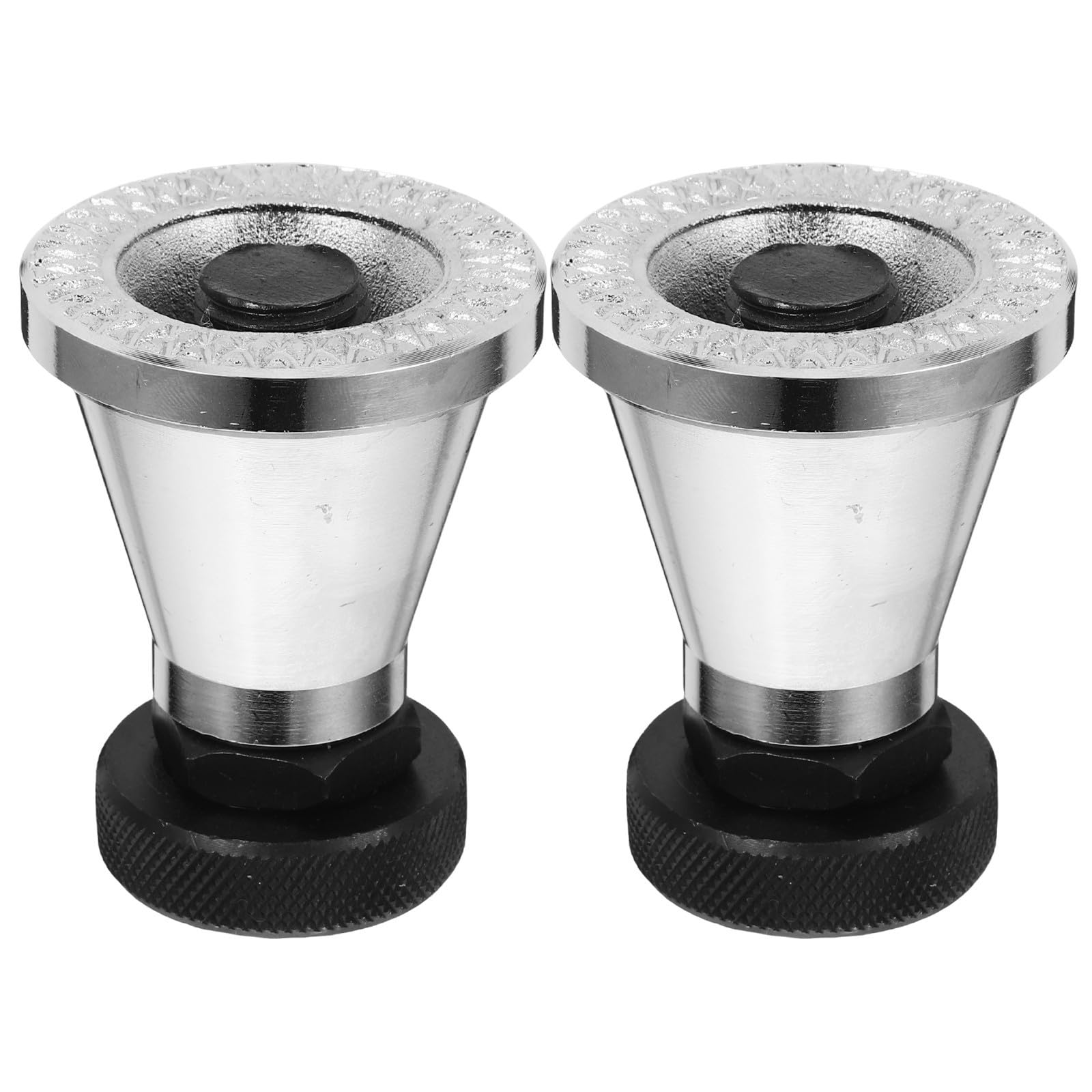 2 Pièces Cric Réglable 5 Tonnes en Acier, Plateau Large Trempé