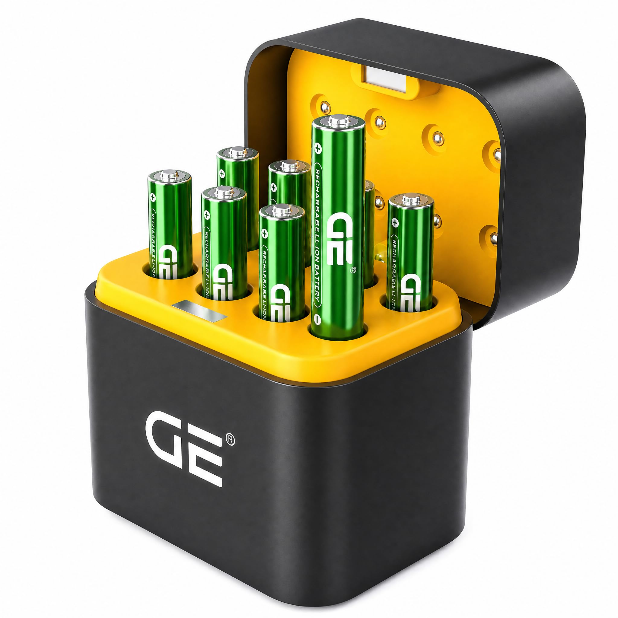 GE® AAA Rechargeable Batteries (Lithium 1.5V - 600 mWh) - New Launch in 2026 | Fast Charge Mode (Direct USB‑C + Wireless) | Pack of 8 Batteries | 10 Years of Life and 1,500+ recharges-image-33