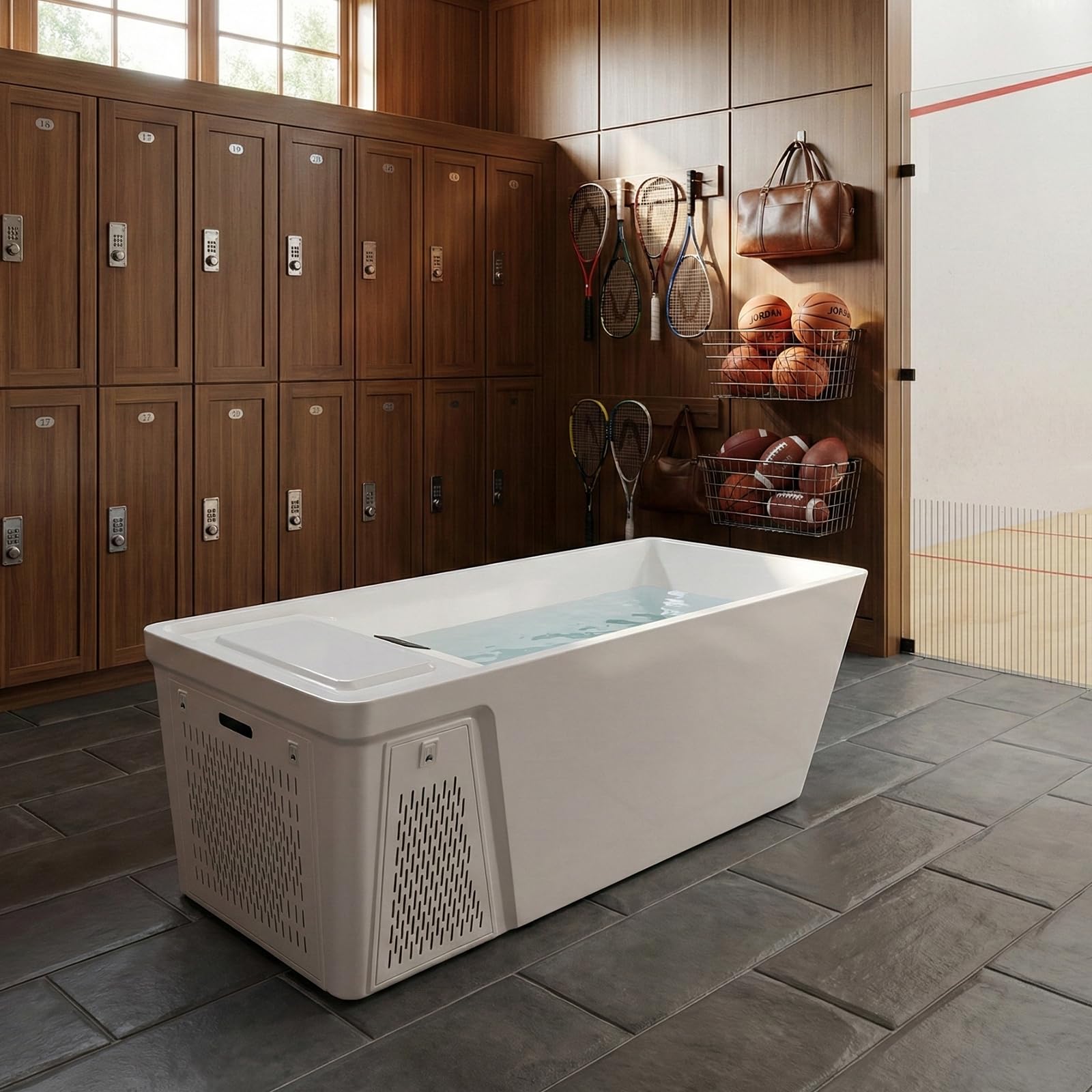 Empava Professional Cold Plunge Tub with Chiller &amp; Heater, Smart Ice Bath System for Home Recovery, Wi-Fi Control,Designed for Daily Performance &amp; Deep Relaxation,79 In