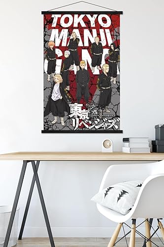 Miniatura 5 de Trends International Tokyo Revengers - Póster de pared de la pandilla Tokyo Manji, 22.37 x 34.00 pulgadas, paquete de impresión y colgador negro