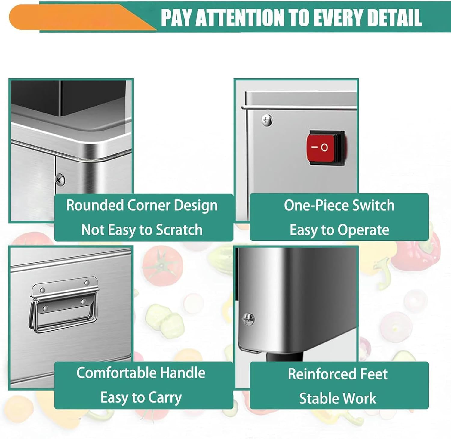 Wzglod Household Stainless Steel Meat Slicer Electric Automatic Beef and Mutton Slicer Commercial Vegetable Slicer Blade Size Optional, 5.0mmblade