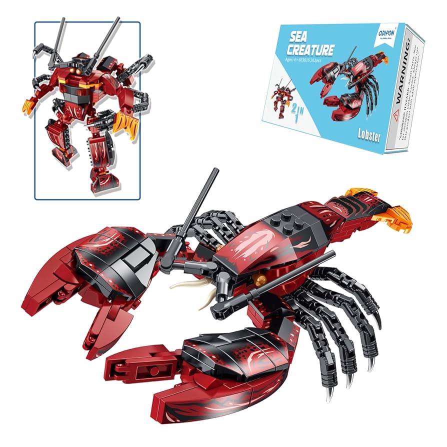 Amazon.com: ODIPON Sea Creatures Building Toy Ocean Animal
