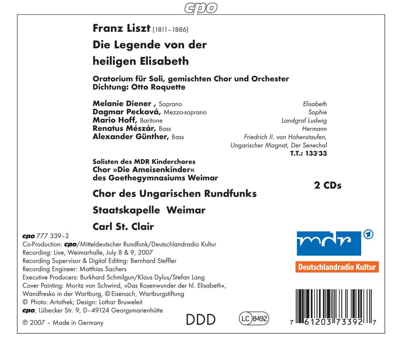 Liszt - Die Legende von der Heiligen Elisabeth