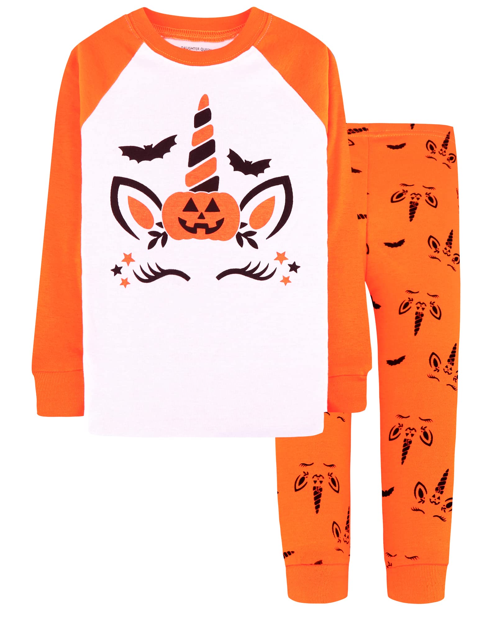 DAUGHTER QUEEN Boys &amp; Girls 100% Cotton Halloween &amp; Christmas PJS 18M-12Y