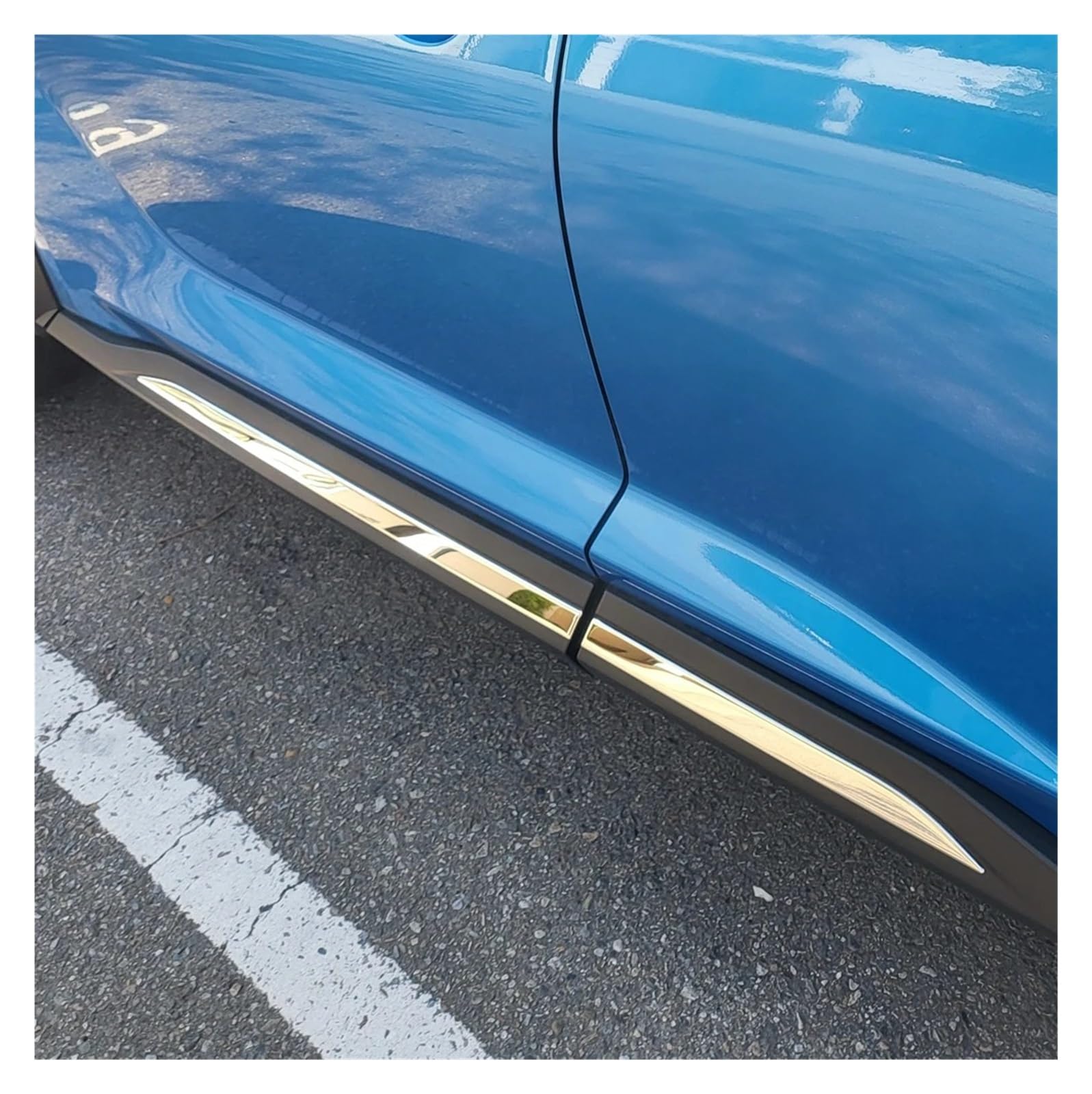 Faldas Laterales 1 Juego Protectores Puerta Lateral Coche Tiras Protectoras Cubiertas Decorativas para Nissan para Juke F16 2019 2020 2021 2022 2023 Acero Inoxidable