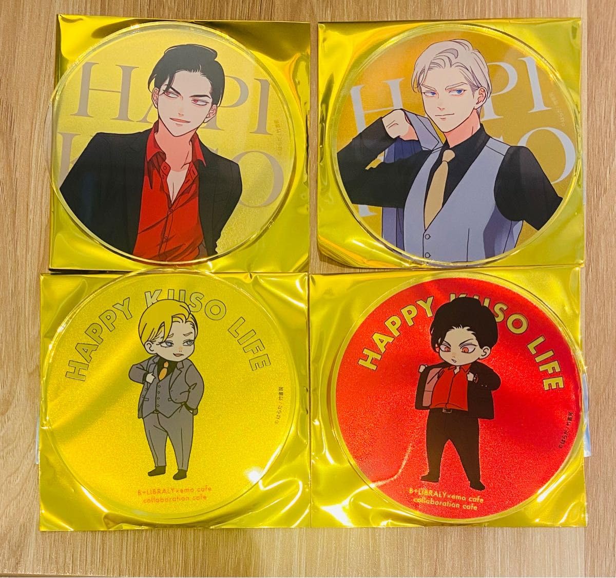 ハッピークソライフ　アクリルコースター ハッピークソライフ アクリルコースター はらだ 『ハッピークソライフ