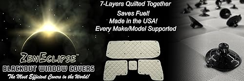 Miniatura 7 de ZenEclipse® - Cubiertas opacas aisladas para ventanas en color gris para Kenworth T600/T660/T800/W900 con puertas de luz diurna de estilo más nuevo