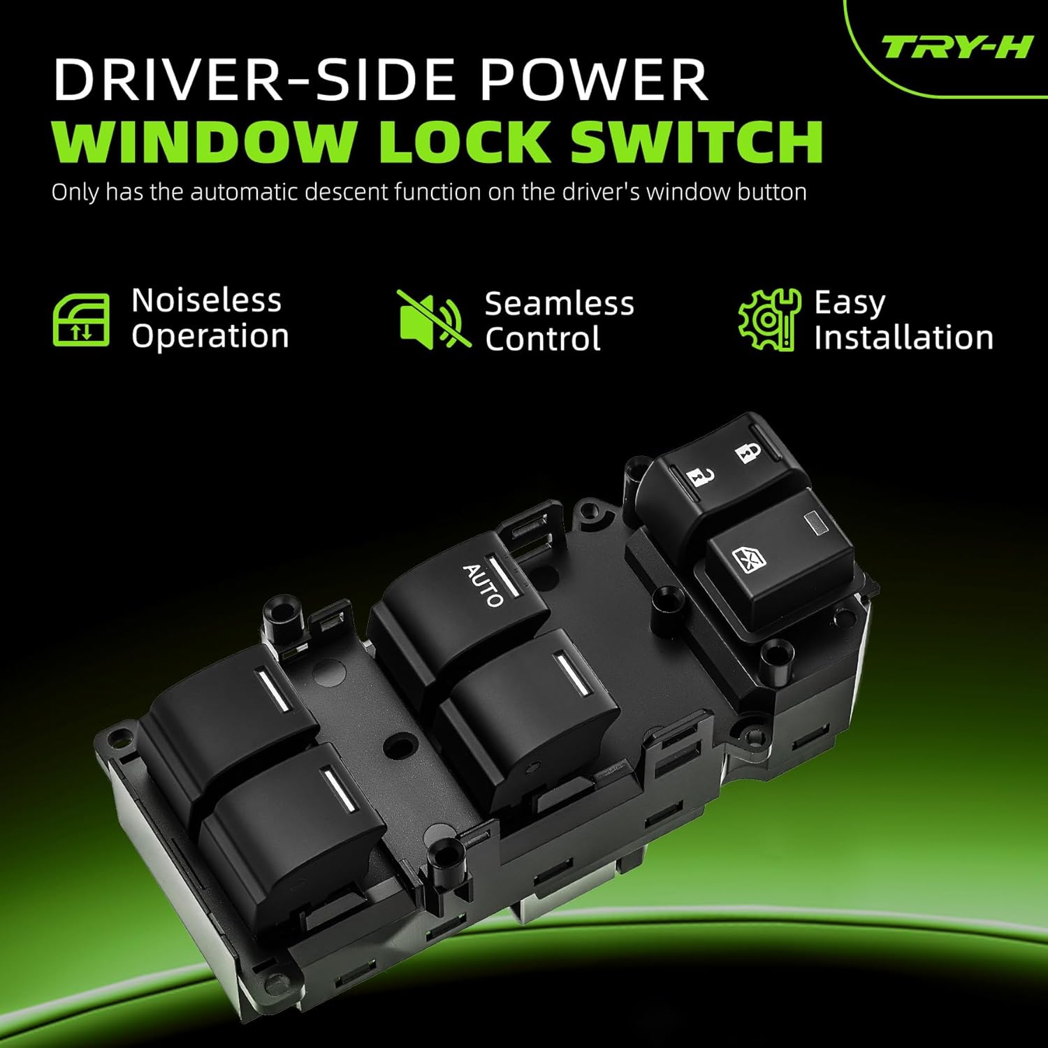 35750-TB0-H01 Power Master Window Switch Driver Side for 2008-2012 Honda Accord Replace# 35750-TBD-H13, 35750-TA0-A02