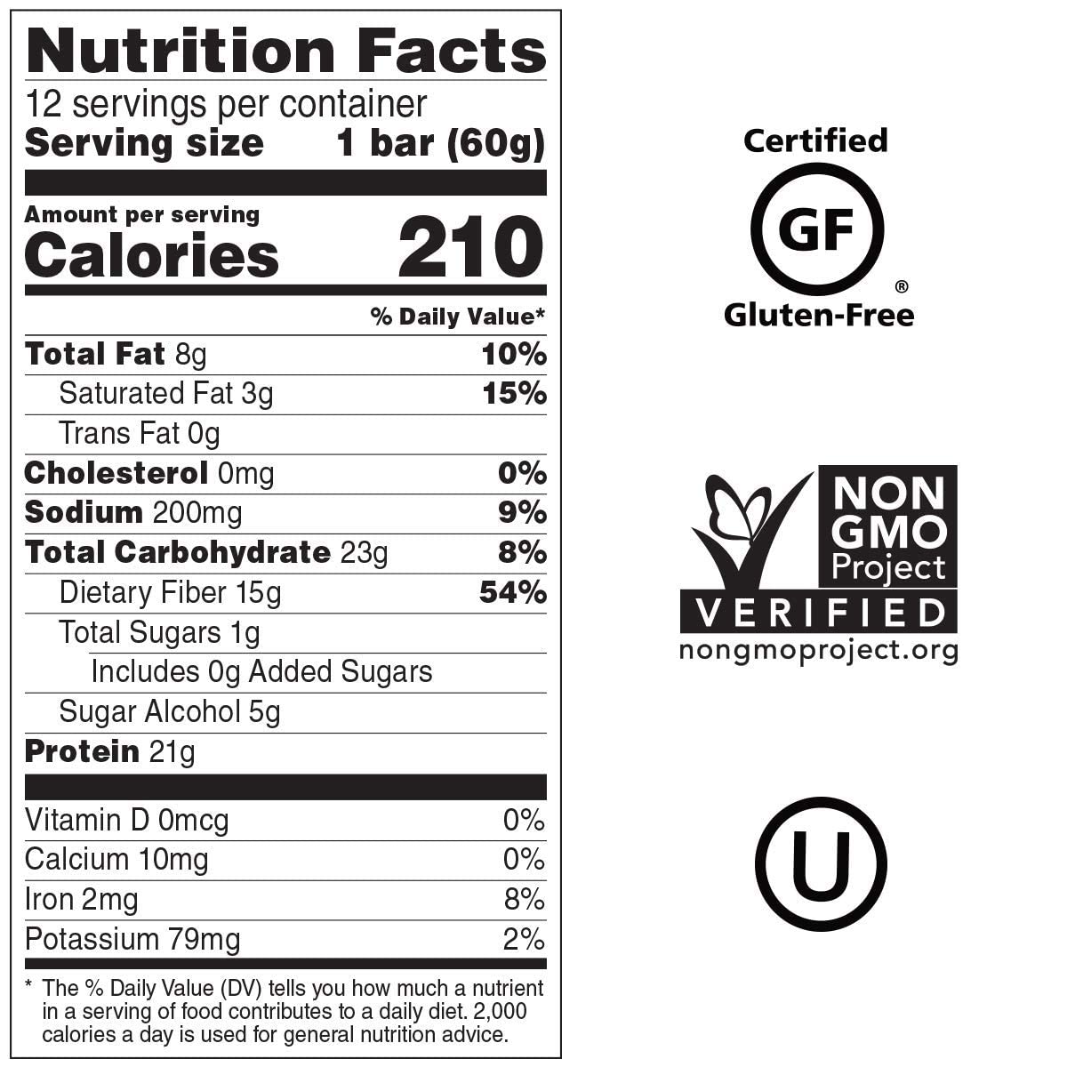 No Cow Protein bar, Mint Cacao Chip, 20g Plant Based Protein, Keto Friendly, Low Sugar, Dairy Free, Gluten Free, Vegan, High Fiber, Non-GMO, 12Count